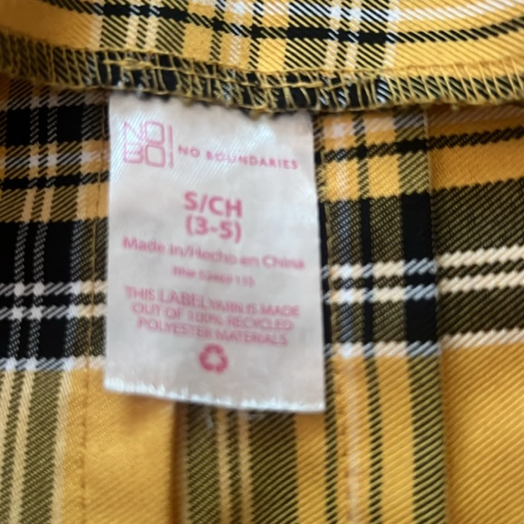 Yellow plaid skirt - Picture 3 of 3